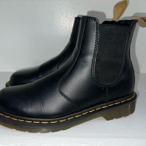 Black Leather Chelsea Boots